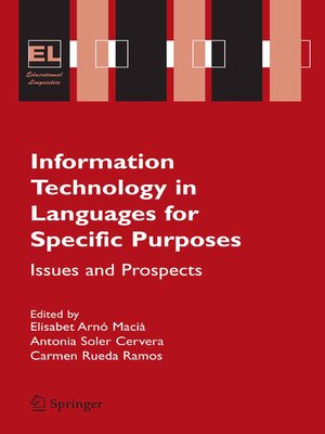 cover image of Information Technology in Languages for Specific Purposes